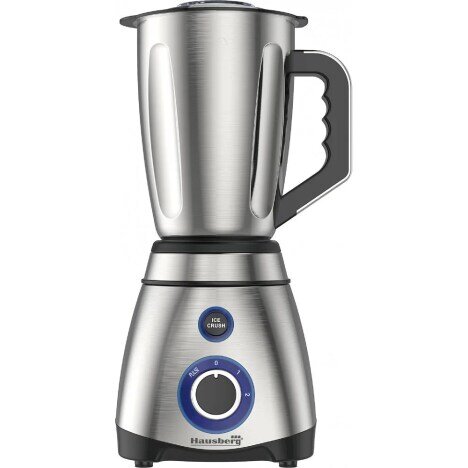 Blender cu rasnita, Hausberg HB-7763, 600 W, recipient din inox 1.5 L, doua viteze cu pulsatii, Mult